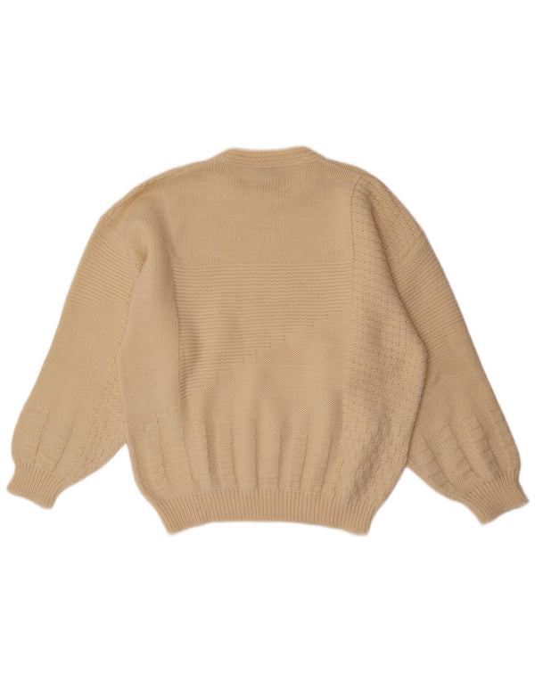 Clinique Damen-Pullover mit Rundhalsausschnitt, Gr. 18, XL, gebrochenes Weiß