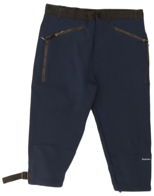Rohan Mens Cargo Bermuda Shorts Large W34 Navy Blue Polyamide