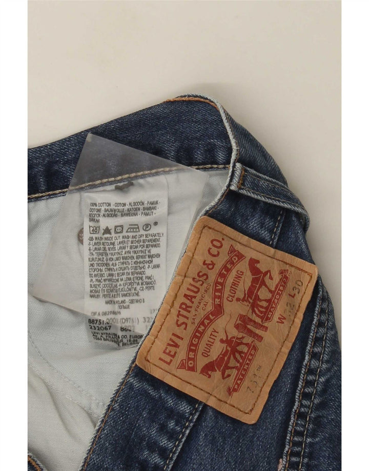 Levi's Damen 751 Straight Jeans W32 L30 Blaue Baumwolle
