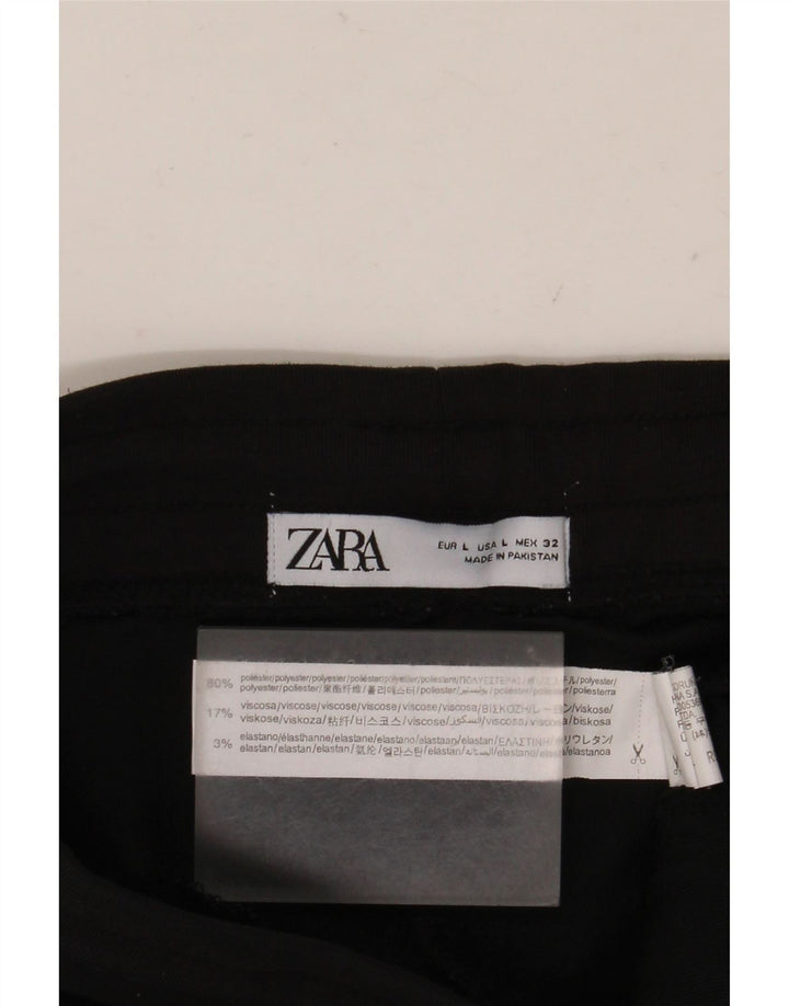 ZARA Damen-Trainingshose, Jogginghose, Gr. 40, Größe L, Schwarz, Polyester