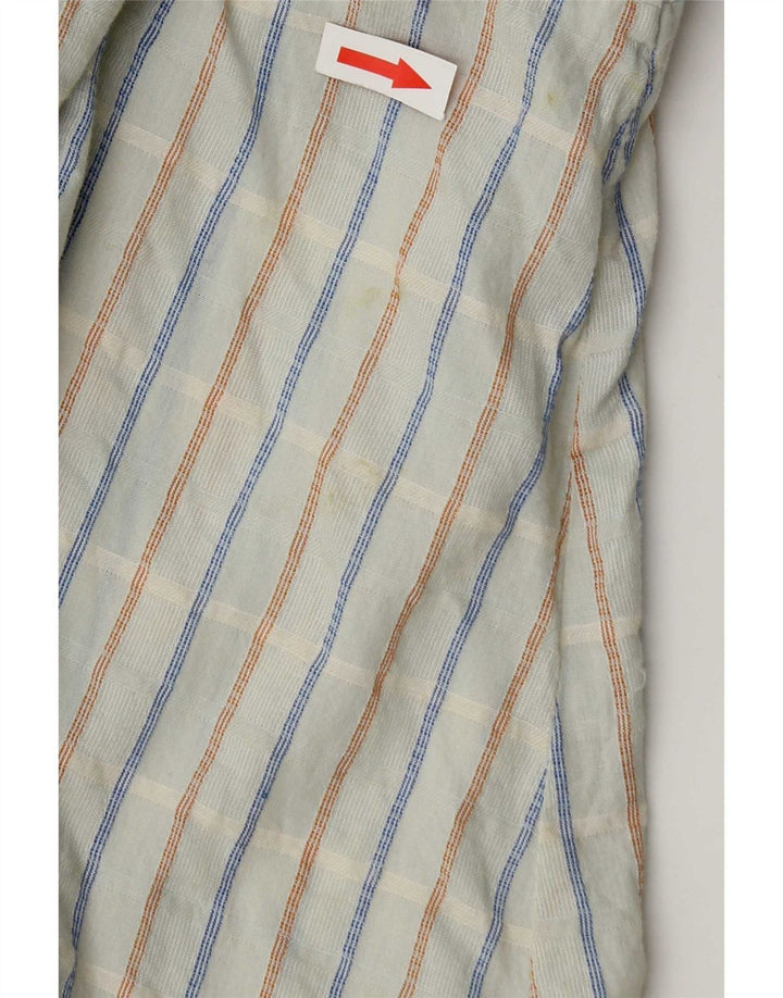 Fat Face Damen-Hemdbluse mit 3/4-Ärmeln, übergroß, Gr. 40, groß, blau kariert