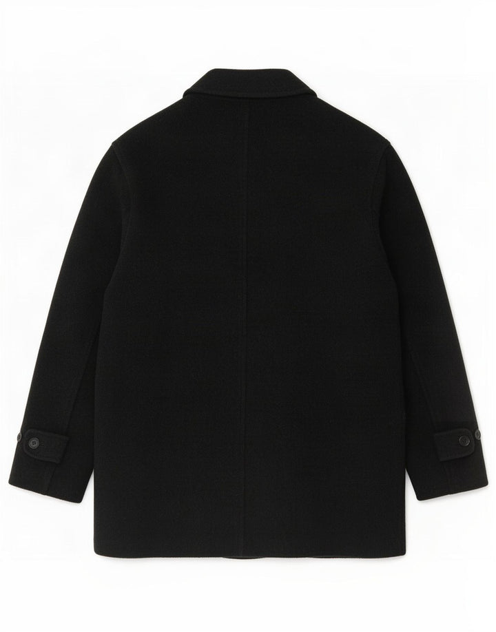 Zara Herrenmantel UK 42 XL Schwarze Wolle