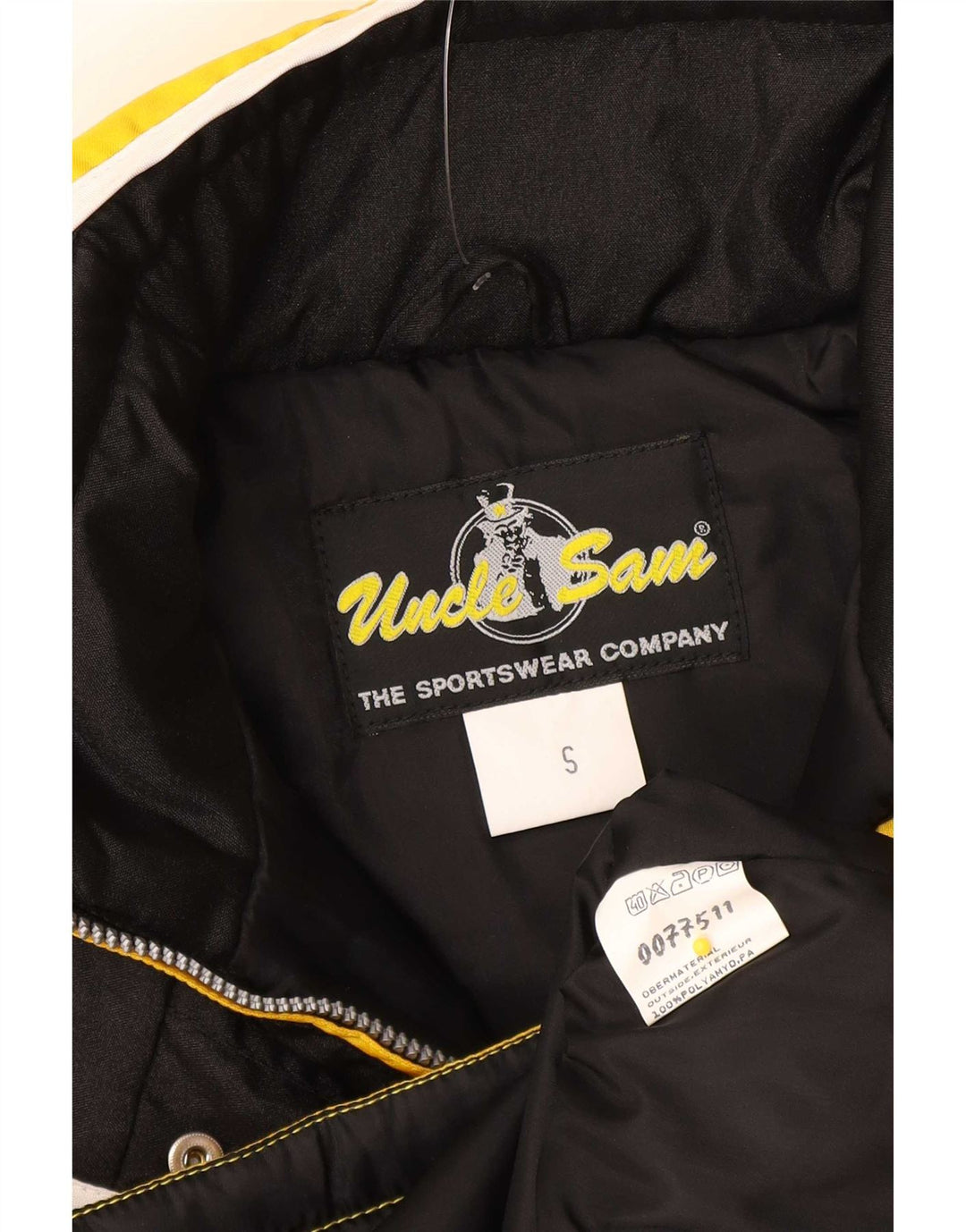 Uncle Sam Damen Übergroße wattierte Jacke, UK 10, Klein, Gelb, Farbblock