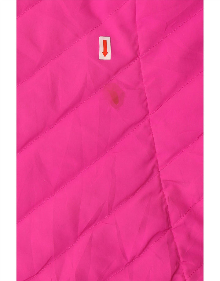 THE NORTH FACE Womens Padded Jacket UK 16 Large Pink Polyester