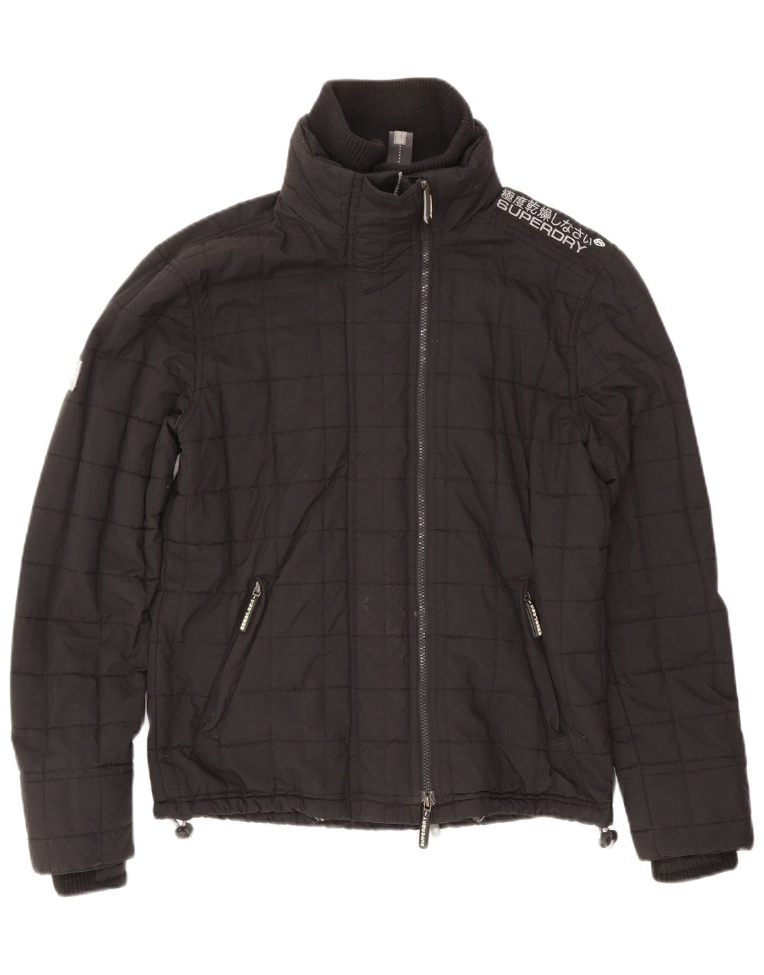 Superdry Damen Windcheater Graphic Windjacke UK 16 Large Schwarz