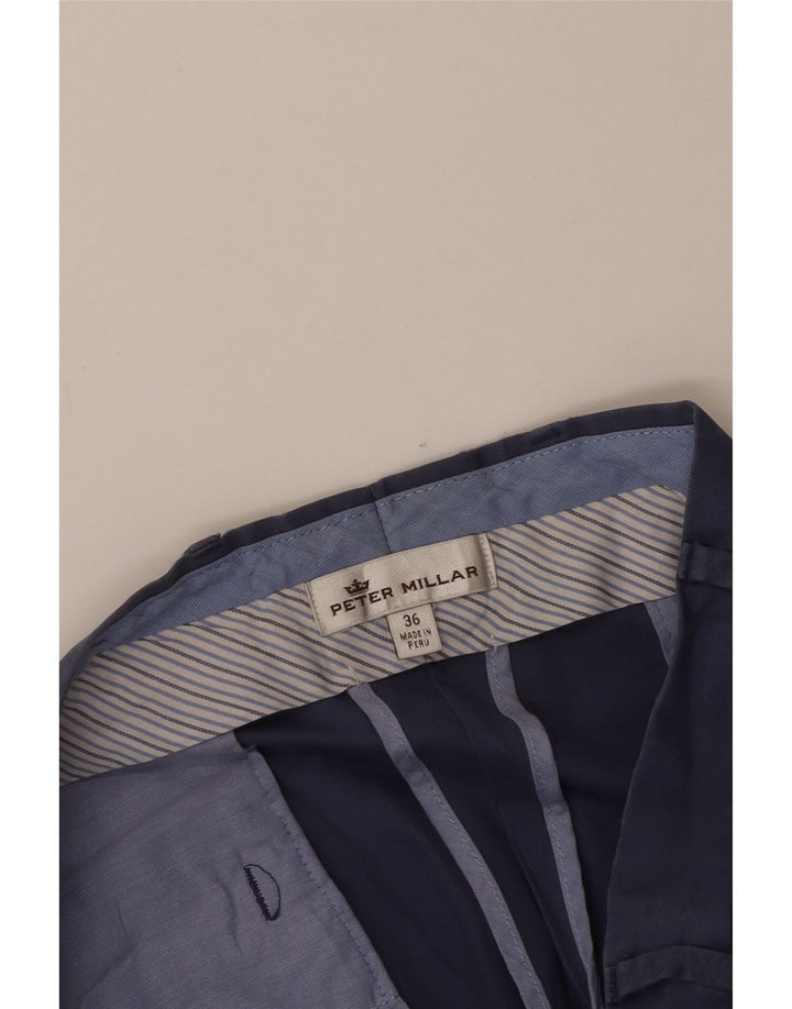 Peter Millar Herren gerade Chinohose W36 L33 Blau
