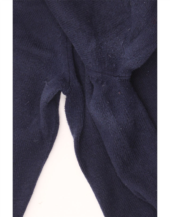Marks & Spencer Herren-Pullover mit Rundhalsausschnitt, groß, marineblaue Baumwolle