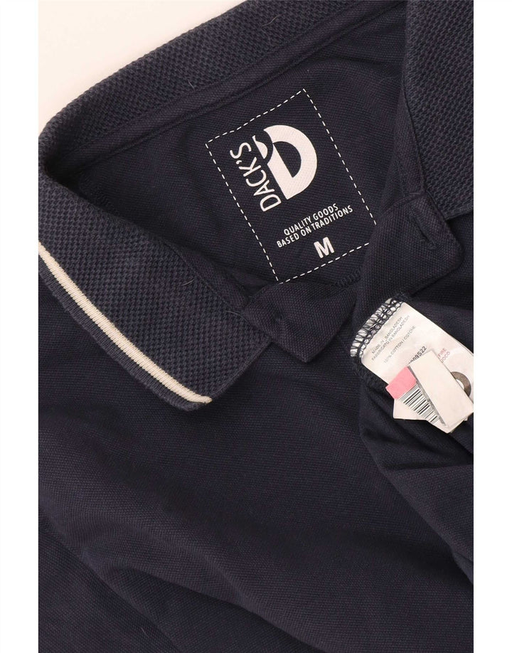 Dack's Herren-Poloshirt aus mittlerer marineblauer Baumwolle