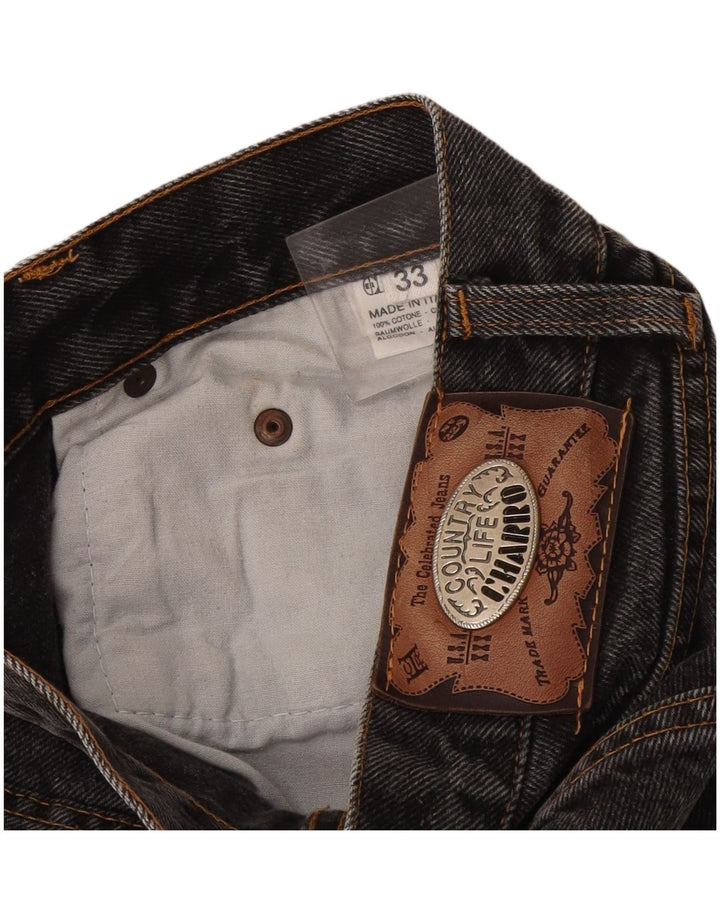 Charro Herren Straight Jeans W33 L29 Graue Baumwolle