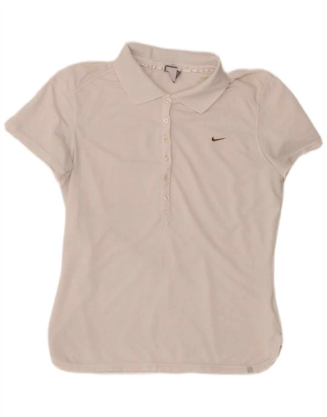 Nike Damen Poloshirt UK 14/16 Large Weiß