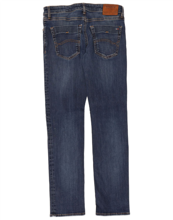 TOMMY HILFIGER Herren Slim Jeans W32 L32 Blaue Baumwolle