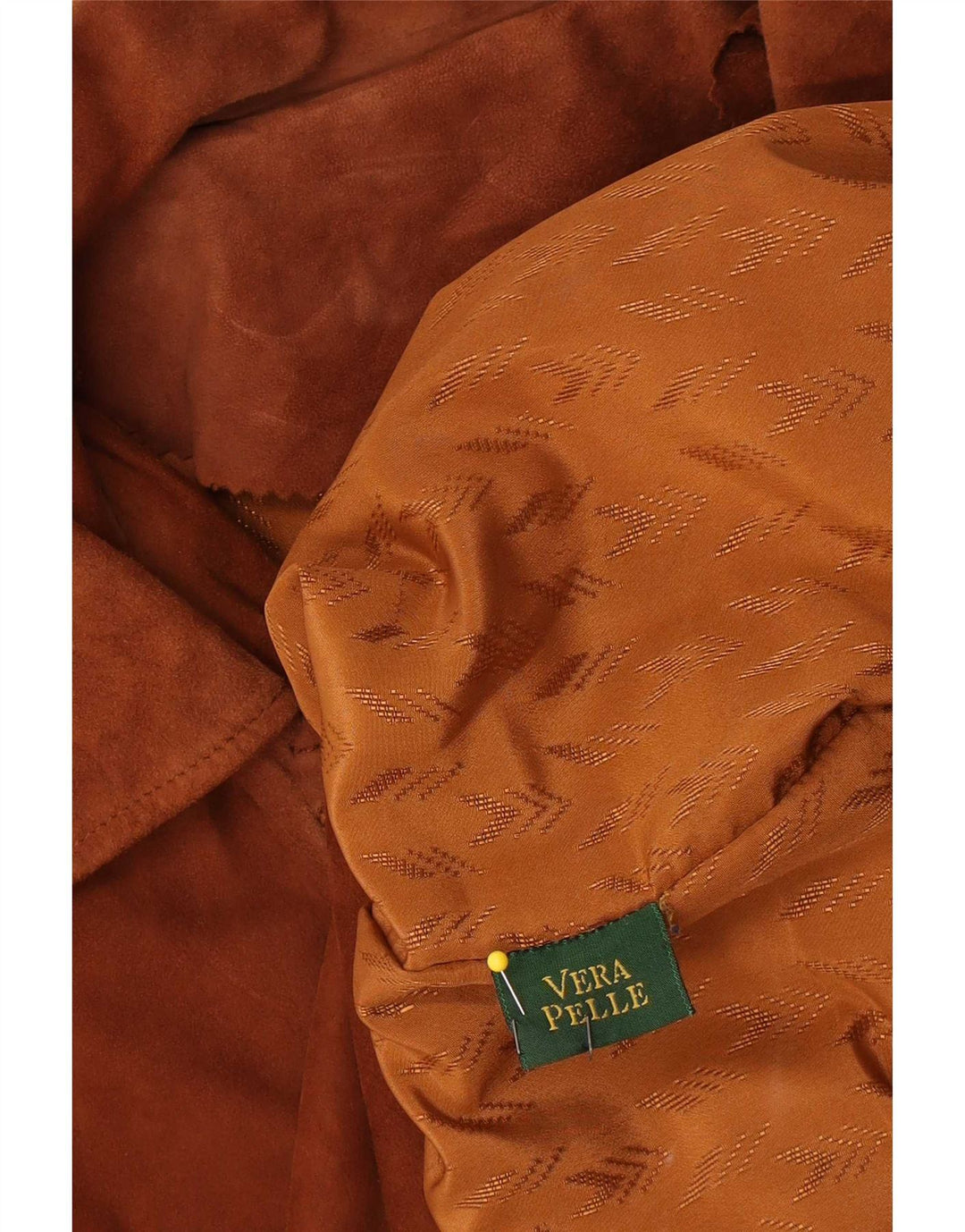 Vintage Damen Wildlederjacke UK 18 XL Braunes Leder