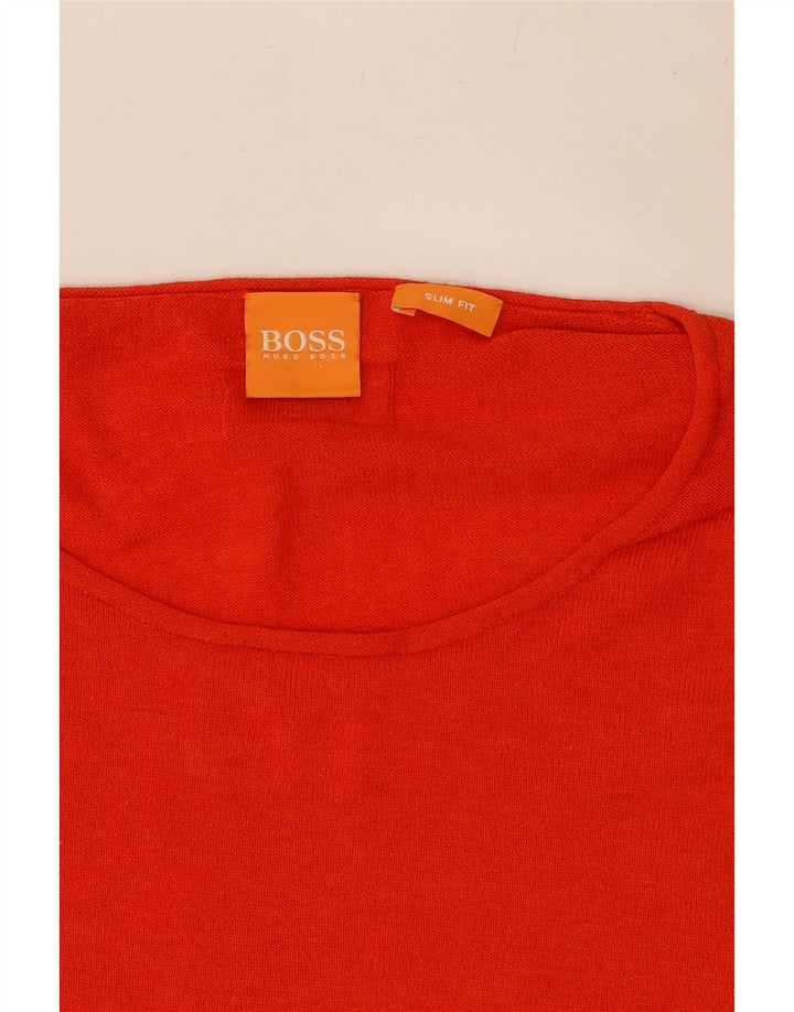 Hugo Boss Herren-Pullover mit Rundhalsausschnitt, 2XL, Rot