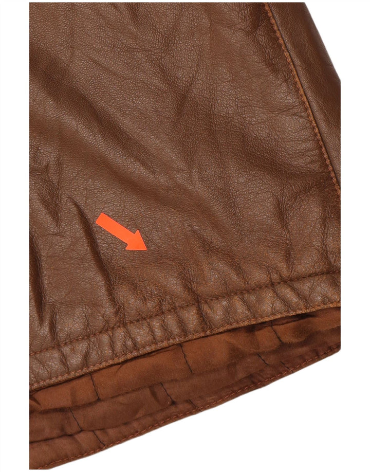 VINTAGE Herren Lederjacke IT 52 XL Braun