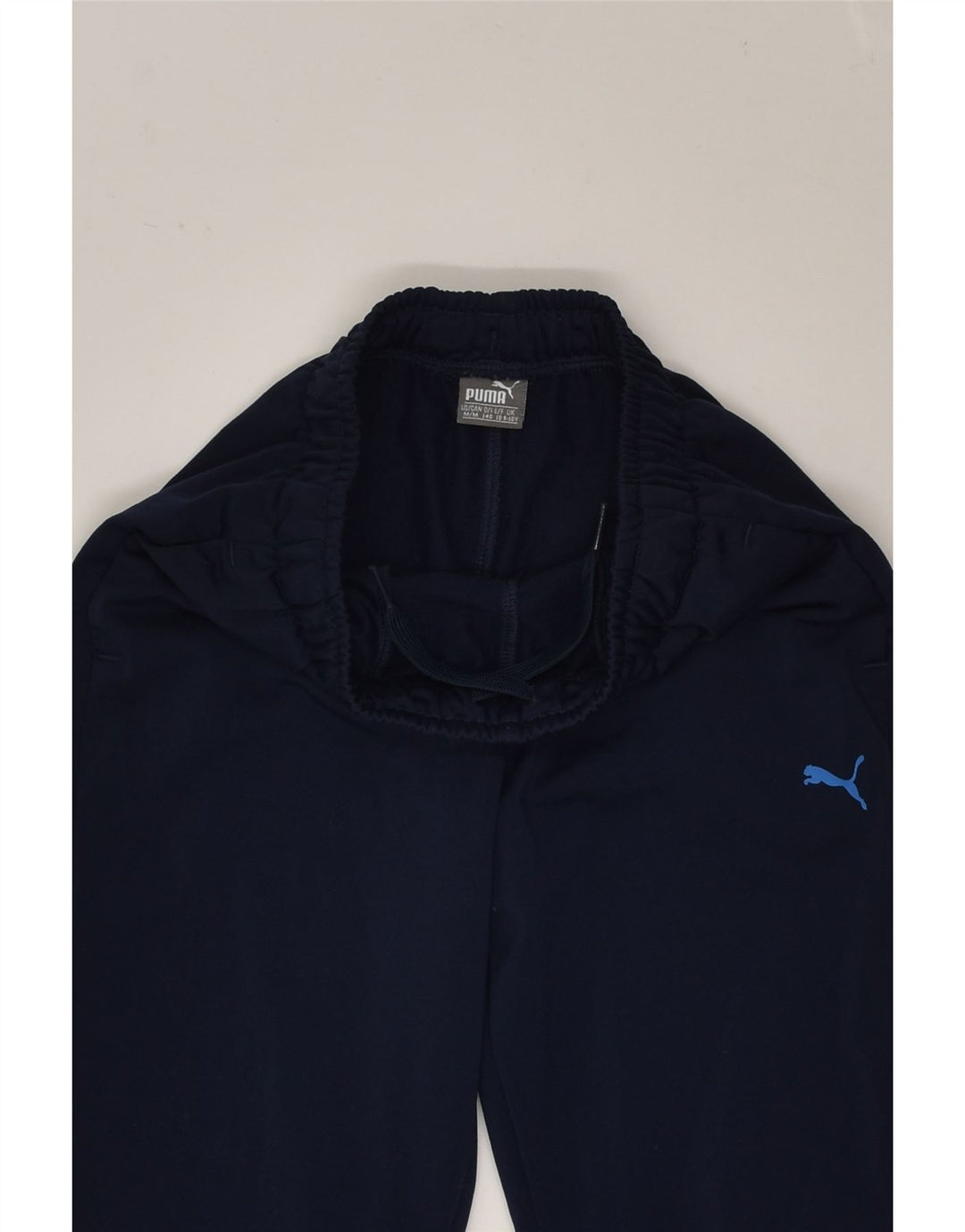 PUMA Girls Tracksuit Trousers 9-10 Years Navy Blue Polyester | Vintage Puma | Thrift | Second-Hand Puma | Used Clothing | Messina Hembry 