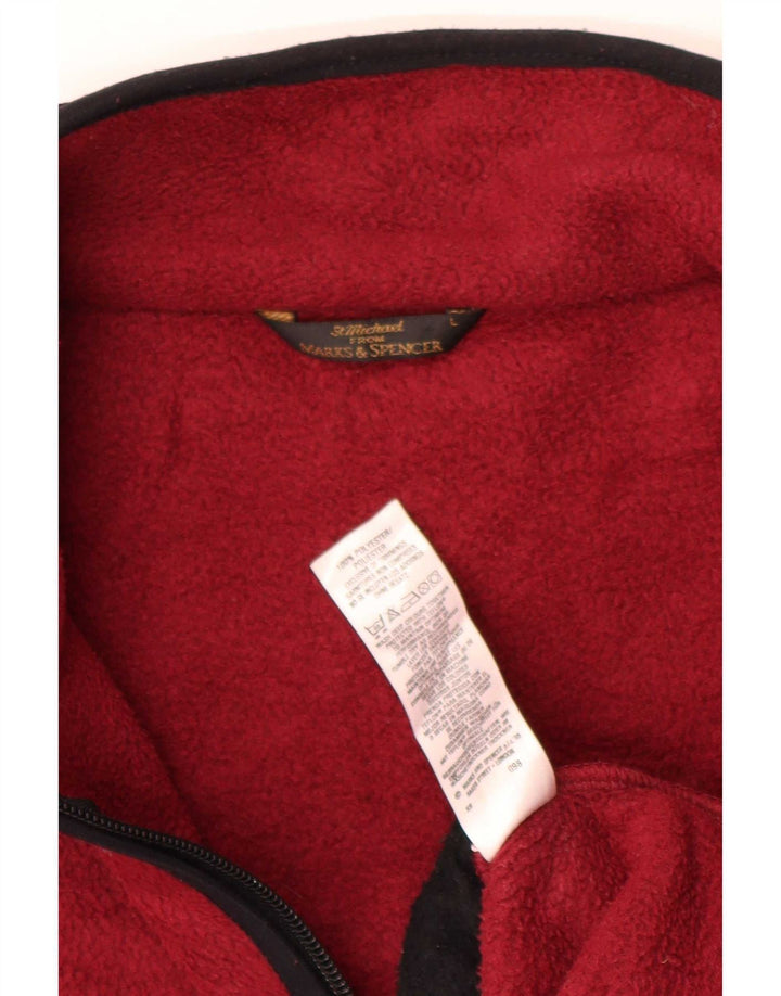 Marks & Spencer Herren St. Michael Fleecejacke UK 40 Large Burgund