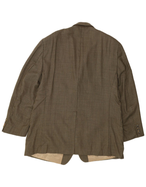 Chaps Herren-Blazer mit 2 Knöpfen, UK 48, 4XL, Khaki, Schurwolle