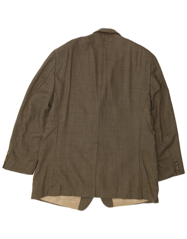 Chaps Herren-Blazer mit 2 Knöpfen, UK 48, 4XL, Khaki, Schurwolle