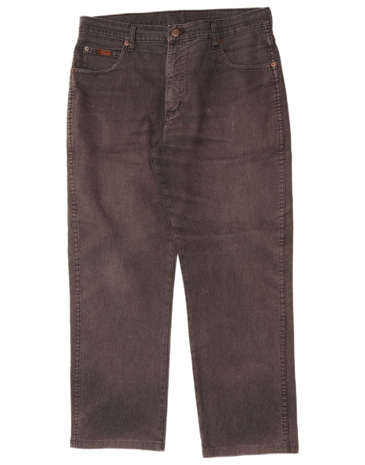 Wrangler Herren Straight Jeans W32 L28 Grau