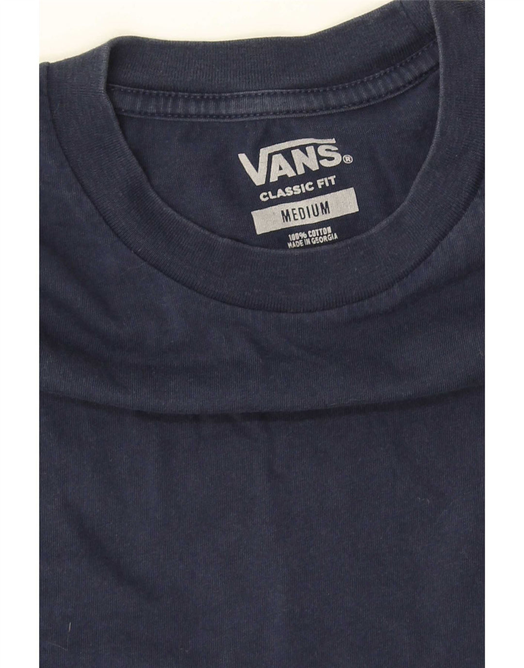 Vans Herren-T-Shirt mit klassischer Passform, mittelmarineblaue Baumwolle
