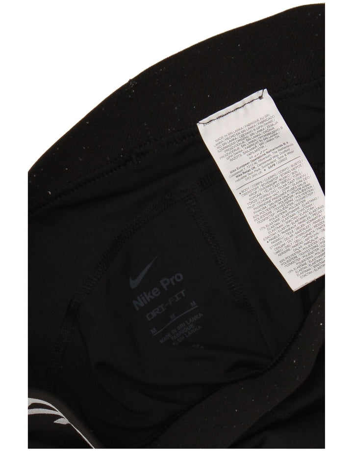 Nike Womens Graphic Leggings UK 14 Mittelschwarzes Polyester