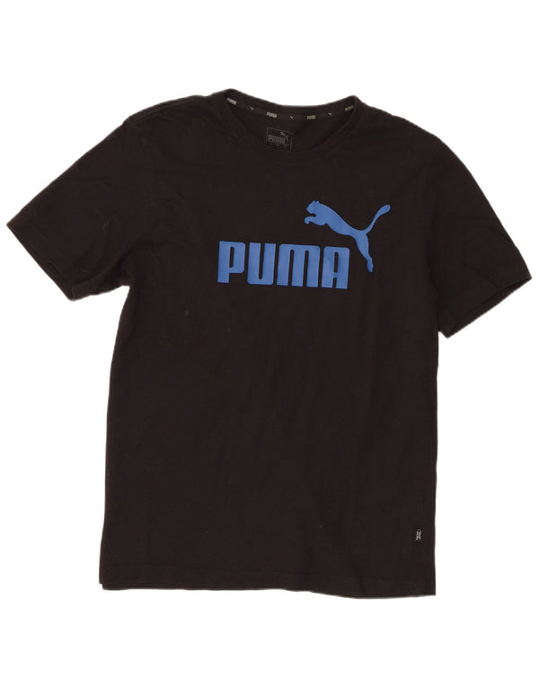 Puma Herren Grafik T-Shirt Top Medium Schwarz