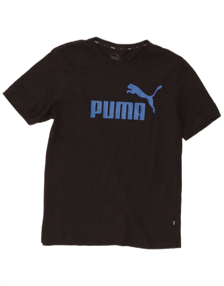 Puma Herren Grafik T-Shirt Top Medium Schwarz