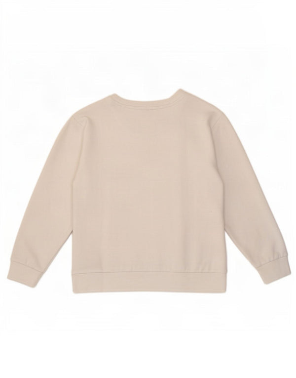 Dkny Damen Grafik-Sweatshirt-Pullover UK 14 Mittelweiß