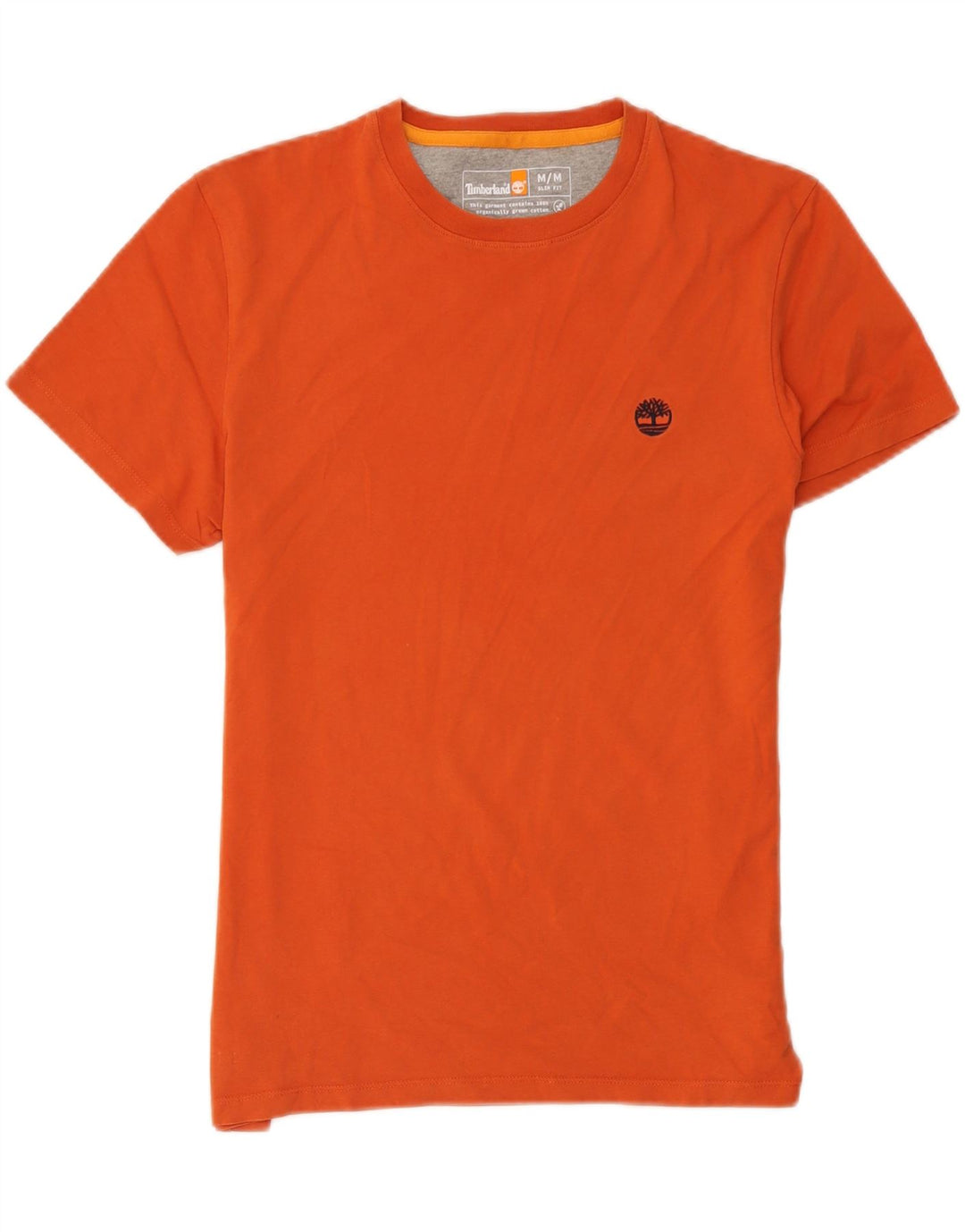 Timberland Slim Fit T-Shirt-Oberteil für Herren aus mitteloranger Baumwolle