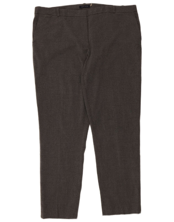 Tommy Hilfiger Slim Chino-Hose für Damen, US 14, XL, W38, L30, Grau, Polyester