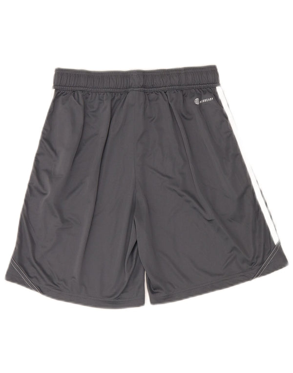 Adidas Aeroready Sportshorts für Jungen, 15–16 Jahre, graues Polyester