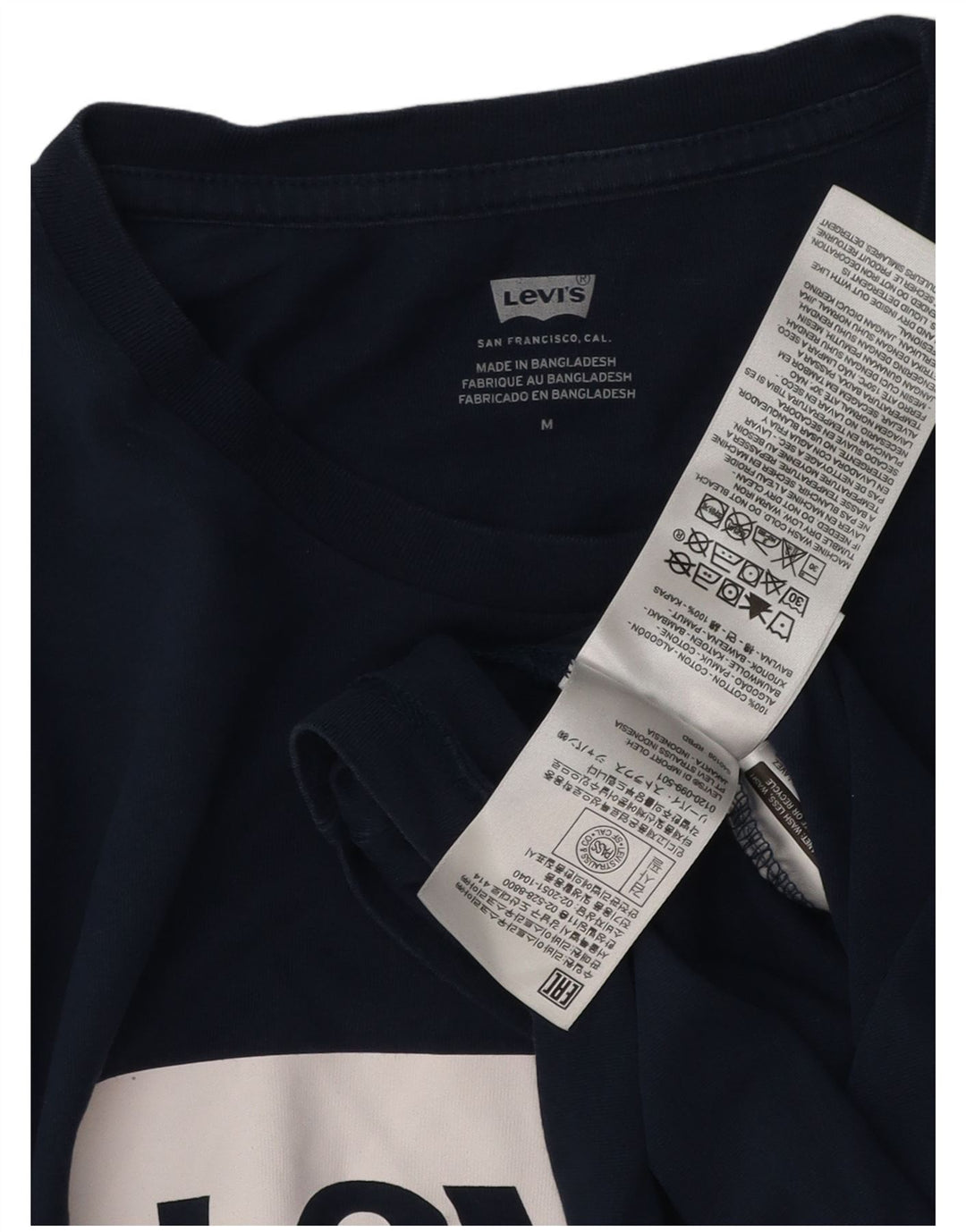 Levi's Herren-T-Shirt mit Grafik, mittelmarineblaue Baumwolle
