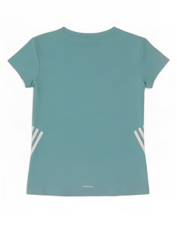 Adidas Mädchen Grafik T-Shirt Top 11-12 Jahre Blau Polyester