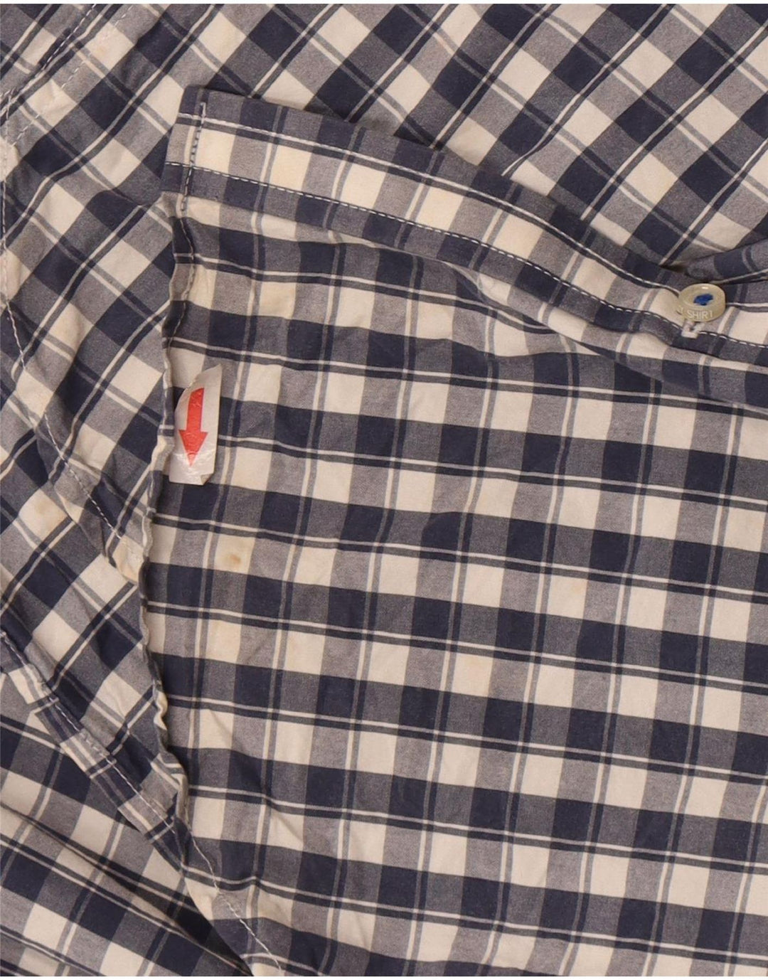 Superdry Herren-Hemd, klein, marineblau, kariert, Baumwolle