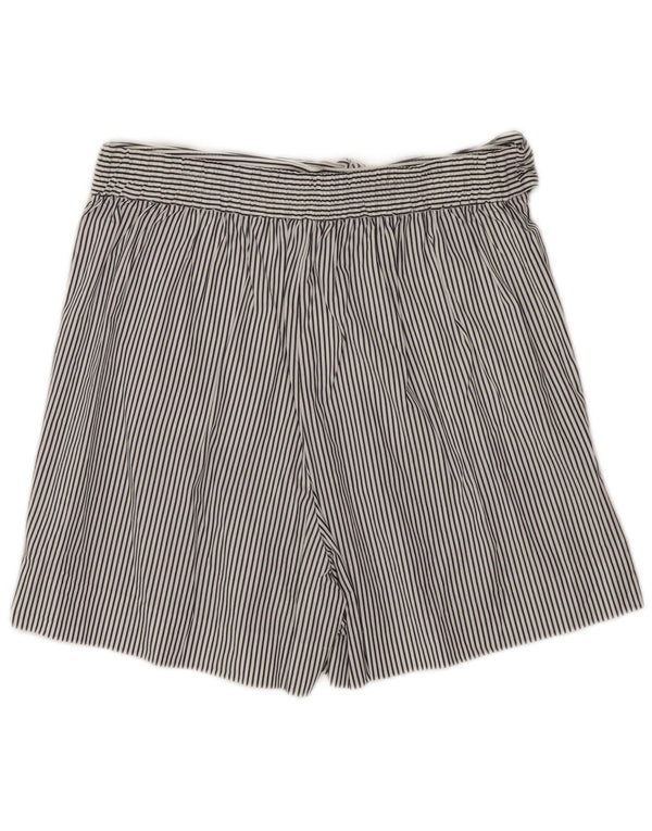 J. CREW Womens Chino Shorts US 4 Small W30  White Pinstripe Cotton