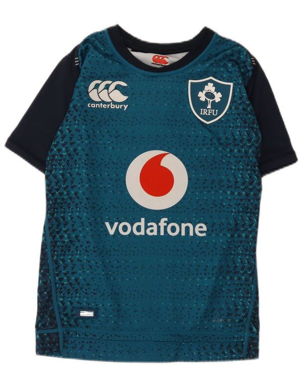 Canterbury Jungen IRFU Grafik-T-Shirt-Oberteil 11–12 Jahre, grünes Polyester
