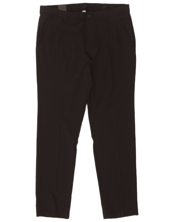 Adidas Damen Regular Fit Tapered Chino Hose W34 L32 Schwarz Polyester