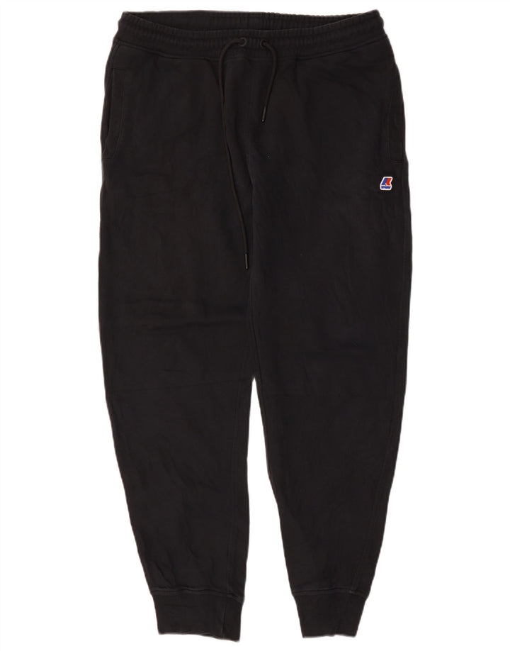 K-Way Herren-Trainingshose, Jogginghose, XL, Schwarz, Baumwolle