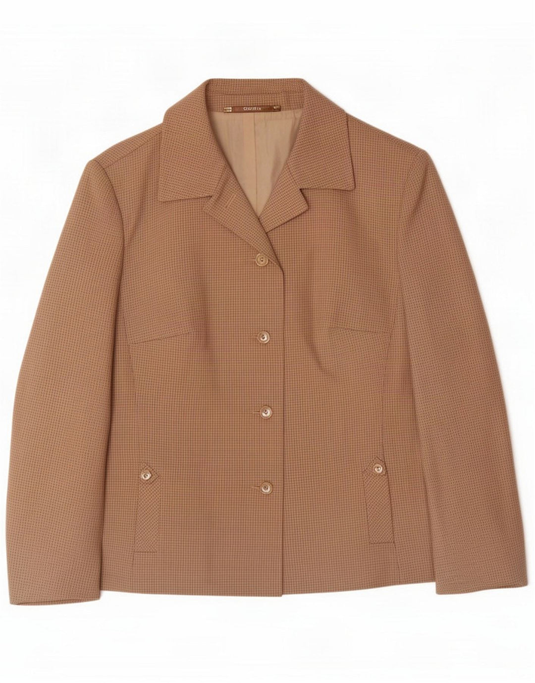 Goldix Damen 4-Knopf-Blazerjacke UK 14 Mittelbraun