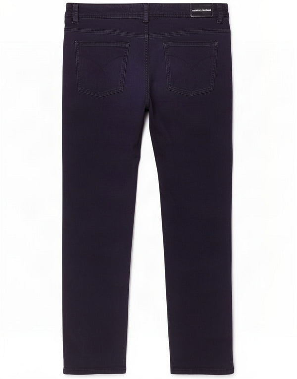 Calvin Klein Damen Straight Jeans US 12 Large W34 L28 Marineblau Baumwolle