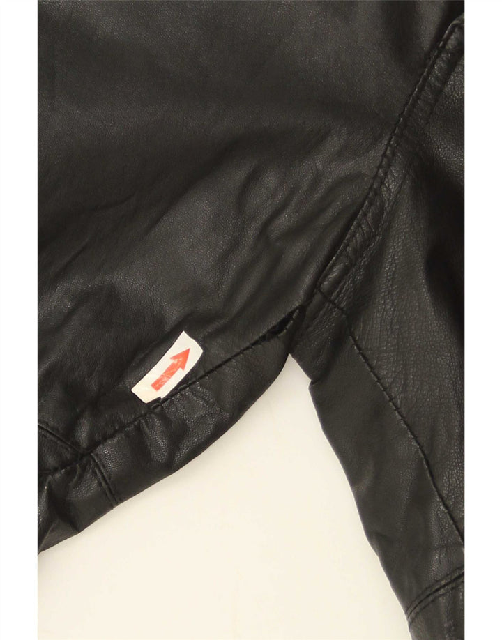 Golden Leaf Damen Slim Lederhose W26 L28 Schwarz
