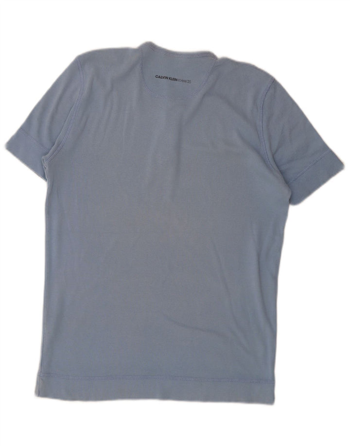 Calvin Klein Herren T-Shirt Top Large Blau Baumwolle