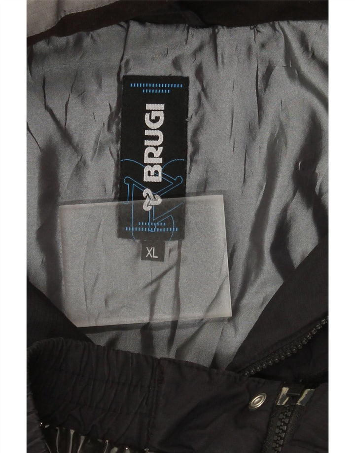 Brugi Herren-Skijacke XL, Schwarz, Farbblock
