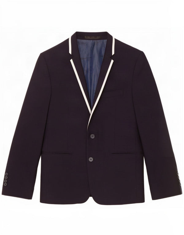 Marks & Spencer Herren-Blazer, kurz, mit 2 Knöpfen, Gr. 38, mittelmarineblau
