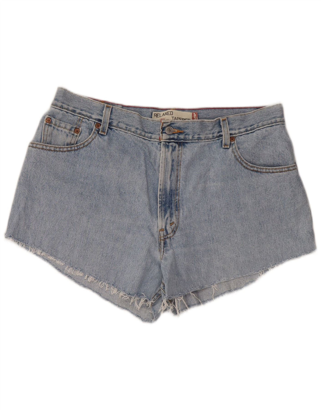 LEVI'S Damen 550 Relaxed Fit Denim-Shorts mit hoher Taille US 16 2XL W34 Blau