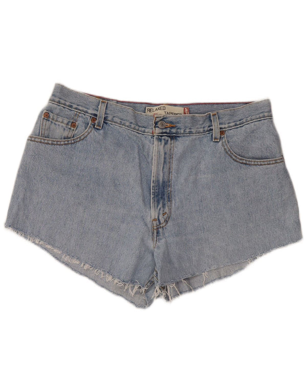 LEVI'S Damen 550 Relaxed Fit Denim-Shorts mit hoher Taille US 16 2XL W34 Blau
