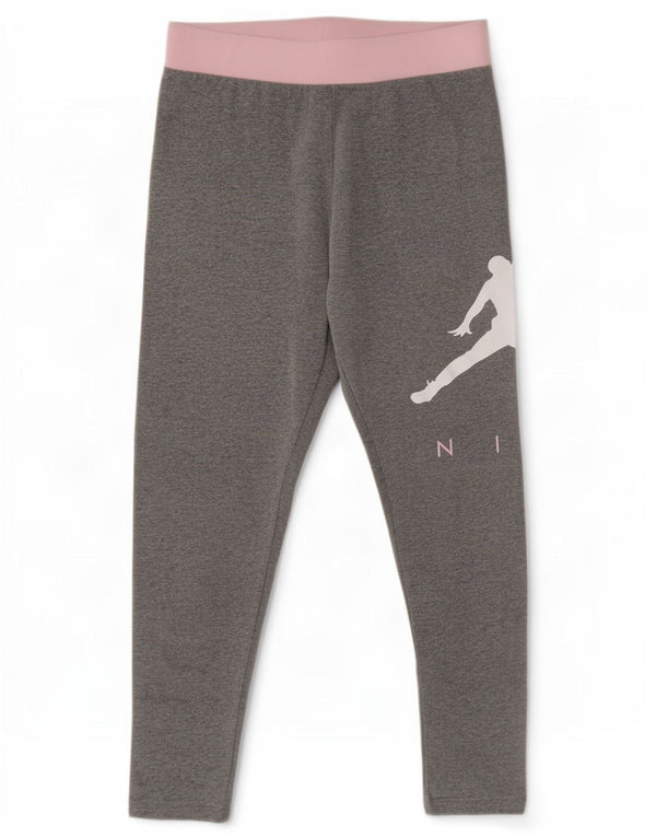 Jordan Girls Graphic Leggings 13–14 Jahre XL Graue Colourblock-Baumwolle
