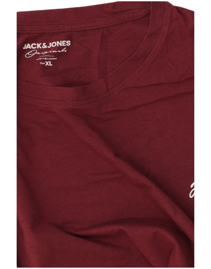 Jack & Jones Herren T-Shirt Top XL Burgund