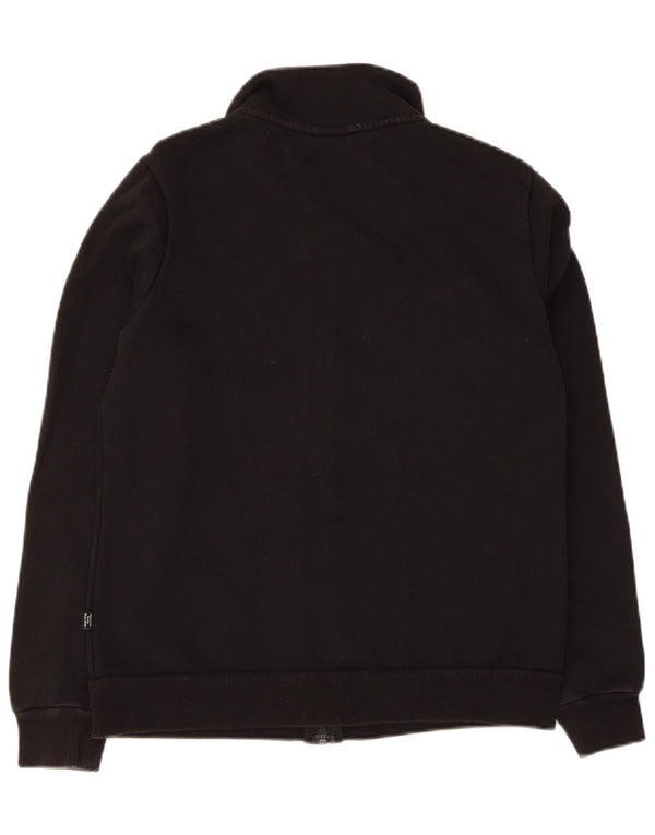Adidas Damen Trainingsanzug Top Jacke UK 14 Medium Schwarz Baumwolle
