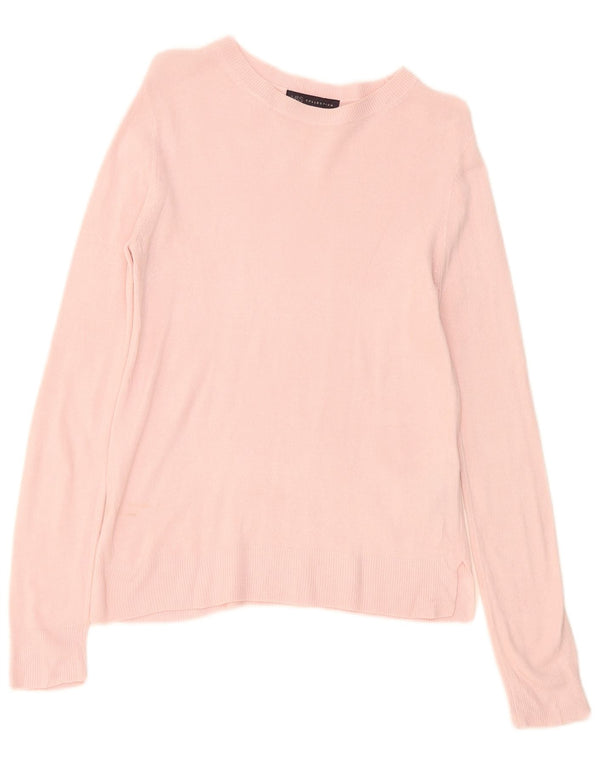 Marks & Spencer Damen-Pullover mit U-Boot-Ausschnitt, Gr. 10, klein, rosa, Acryl